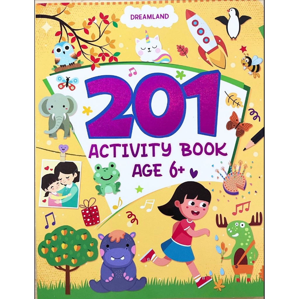 201 Activity Book for kids Age6 หนังสือกิจกรรมเสริมพัฒนาการสำหรับเด็ก สมุดกิจกรรมเด็ก แบบฝึกหัดภาษาอังกฤษสำหรับเด็ก 6ขวบ