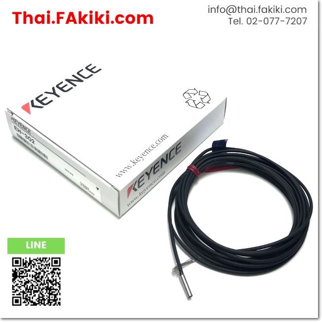 พร้อมส่ง, (B)Unused*, EH-302 Proximity Sensor, พร็อกซิมิตี้เซนเซอร์ สเปค φ2.8, KEYENCE (66-008-614)