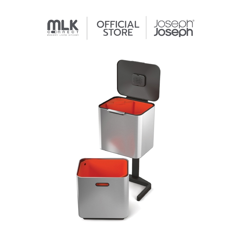 Joseph Joseph ถังขยะแยกประเภท ทำจากสแตนเลส ขนาด 60 ลิตร รุ่น Totem Max N30060
