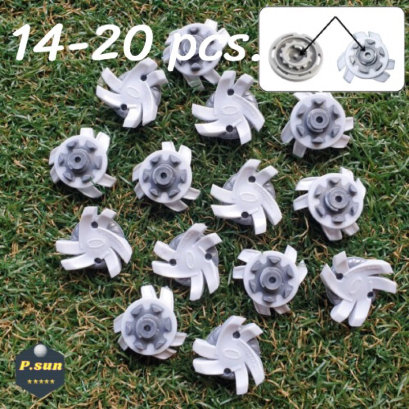 ปุ่มรองเท้ากอล์ฟ14-20pcs Spikes cleats golf shoes solf spikes slim lok insert system (solf spikes )