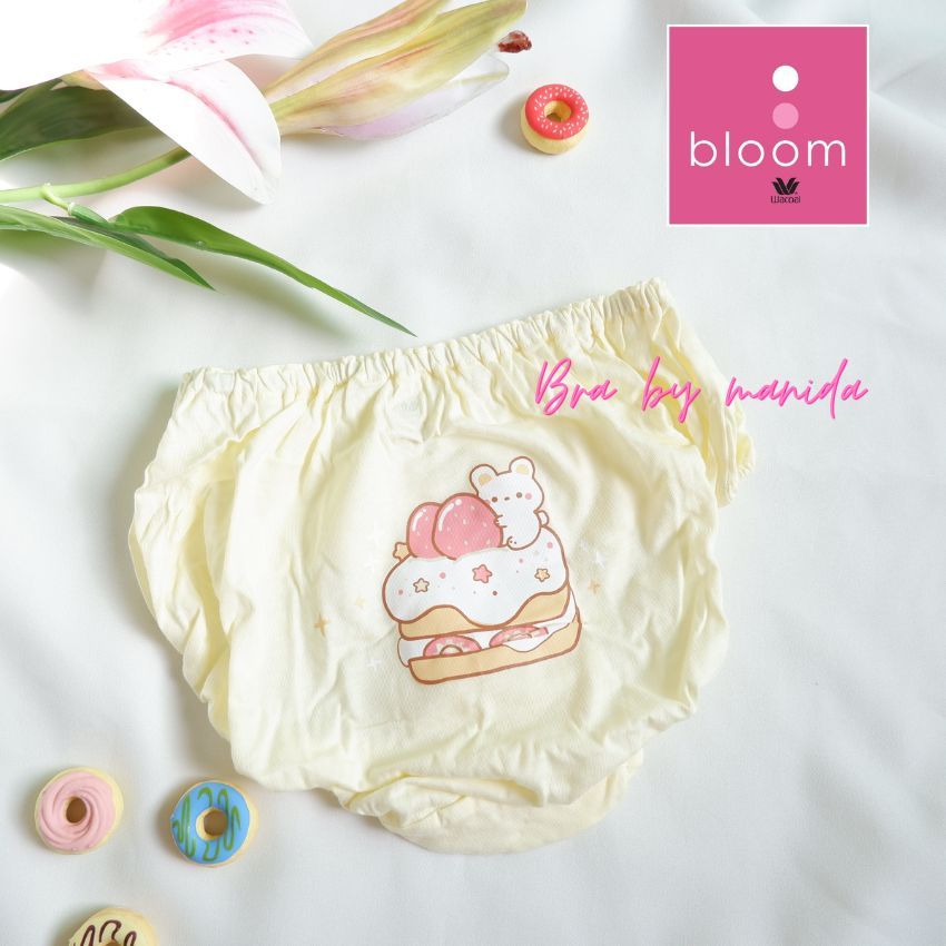 ใหม่ชนช็อป WACOAL  Size L รูปแบบ Half ลายน้องๆ สุด Cute กางเกงในร้อยยาง ผ้า cotton 1oo % ราคา ถูกที่สุด ดีลบีเคเค แกลเลอรีภาพที่ 3
