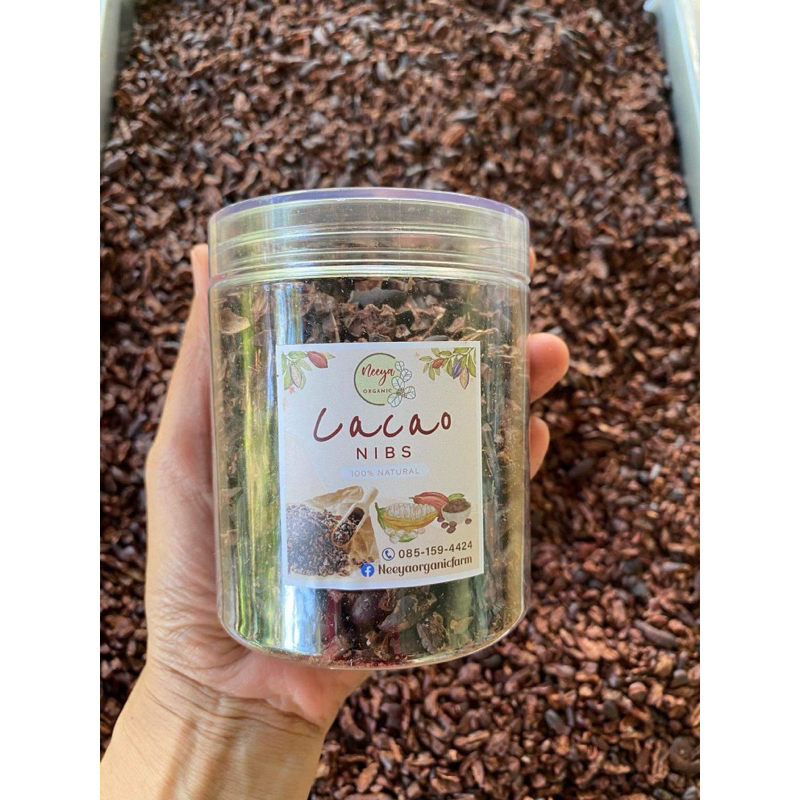 โกโก้นิปส์ cacaonibs โฮมเมด งานแกะเปลือกด้วยมือ คาเคานิปส์คั่วเตาถ่าน คั่วสดใหม่ Natural Process 100%