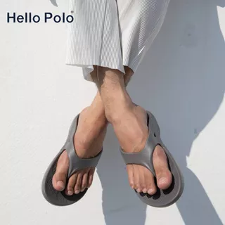 Hello Polo รองเท้าแตะผู้ชาย รองเท้าสุขภาพ สไตล์เบาๆ กันน้ำ ทำความสะอาดง่าย อยู่บ้าน ออกไปข้างนอก กลางแจ้ง HP8002