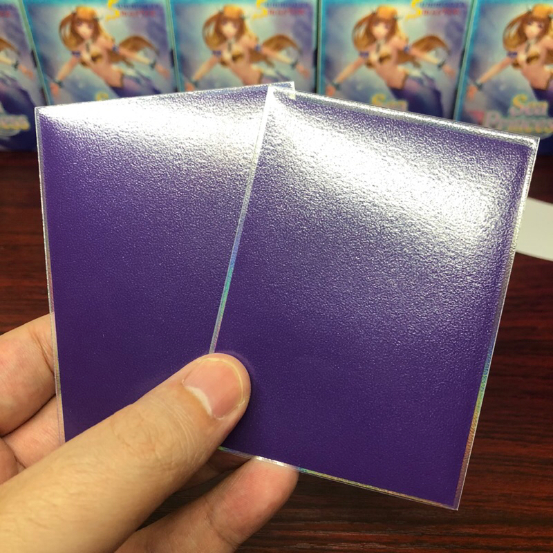 Outer Sleeves Rainbow Foil - ซองใส่การ์ดชั้นนอก แบบฟรอยรุ้ง หน้าใส-หลังขุ่น ( 1 แพค = 50 ซอง ) ขนาด 69x94 mm