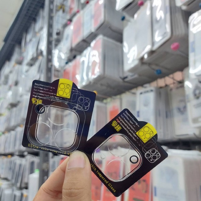 กระจกครอบกล้องเลส์ใสไอโฟน 15/15plus/15pro/15promax