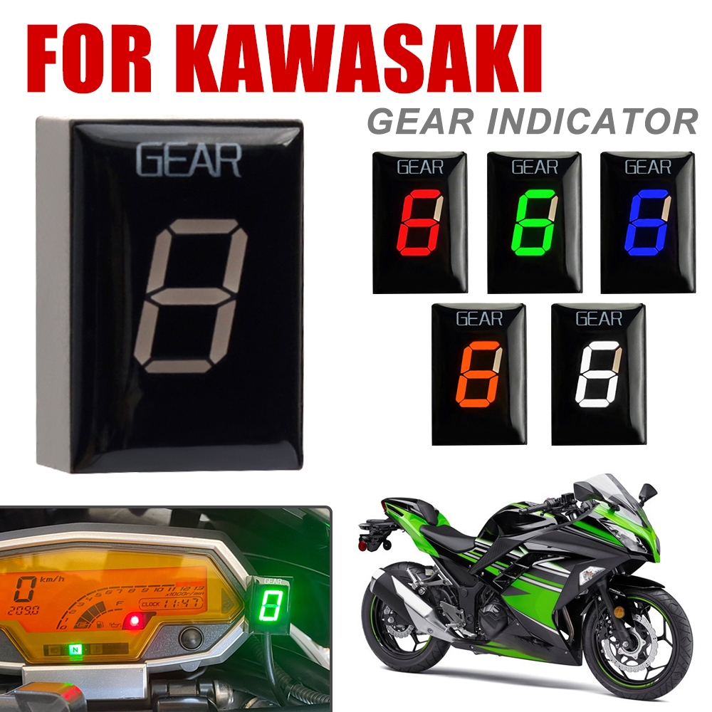 Gear Indicator For Kawasaki ER6N Z1000SX Ninja400 Z1000 Z800 Z750 Versys 650 Z650 W800 Ninja 300 Speed Display Meter
