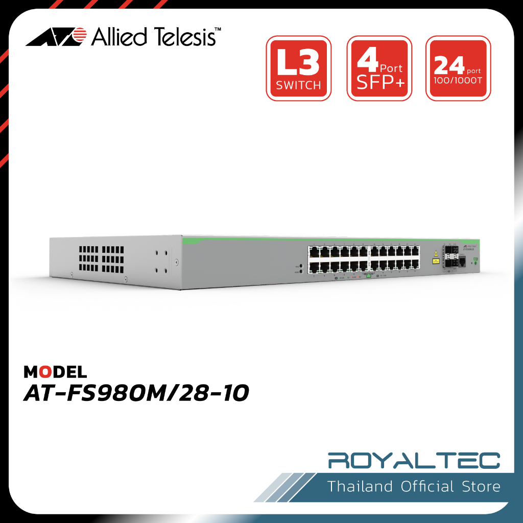 Allied Telesis Model AT-FS980M/28-10