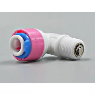 ข้องอ เกลียว 1 หุน เสียบสาย 2 หุน แบบมีเช็ควาล์ว (Check Valve) พลาสติก Food grade อะไหล่เครื่องกรองน้ำ ทั่วไป , RO
