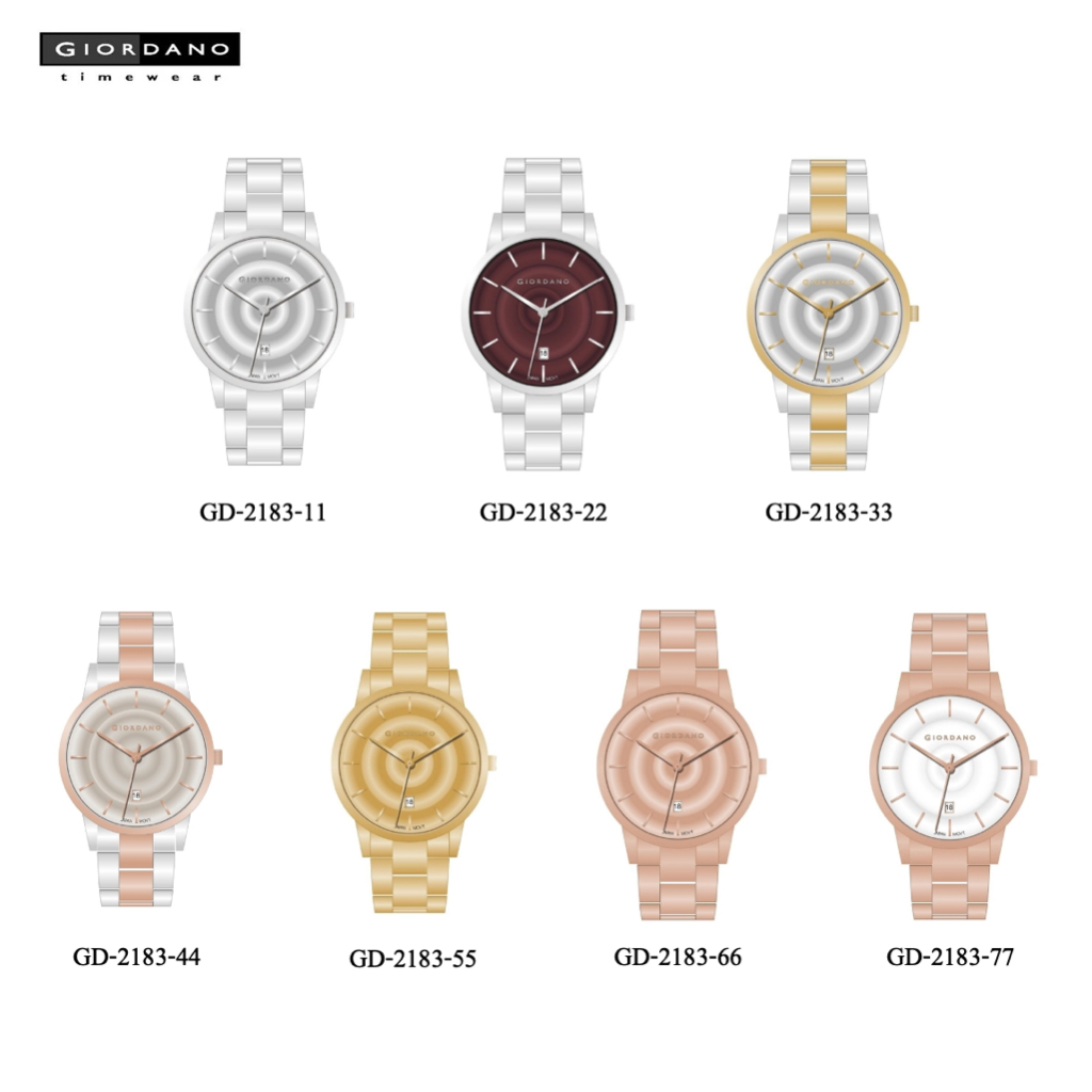 Giordano นาฬิกาข้อมือ รุ่น 2183 สำหรับ Unisex