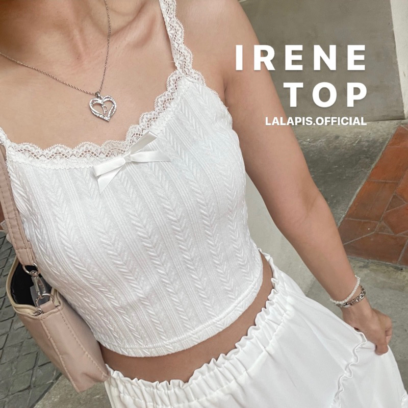 Lalapis | IRENE TOP🦋 เสื้อสายเดี่ยวลูกไม้