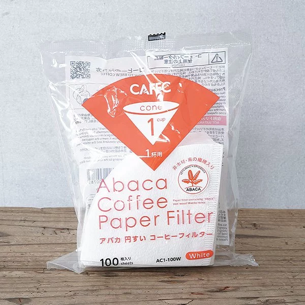 CAFEC กระดาษกรองกาแฟ Abaca และ Abaca+ สีขาวจำนวน 100 แผ่น