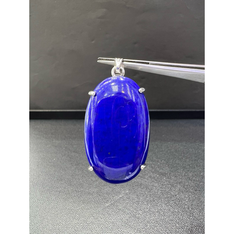 Premium Grade Lapis Lazuli Pendant Made With Silver925 Platinum Coated