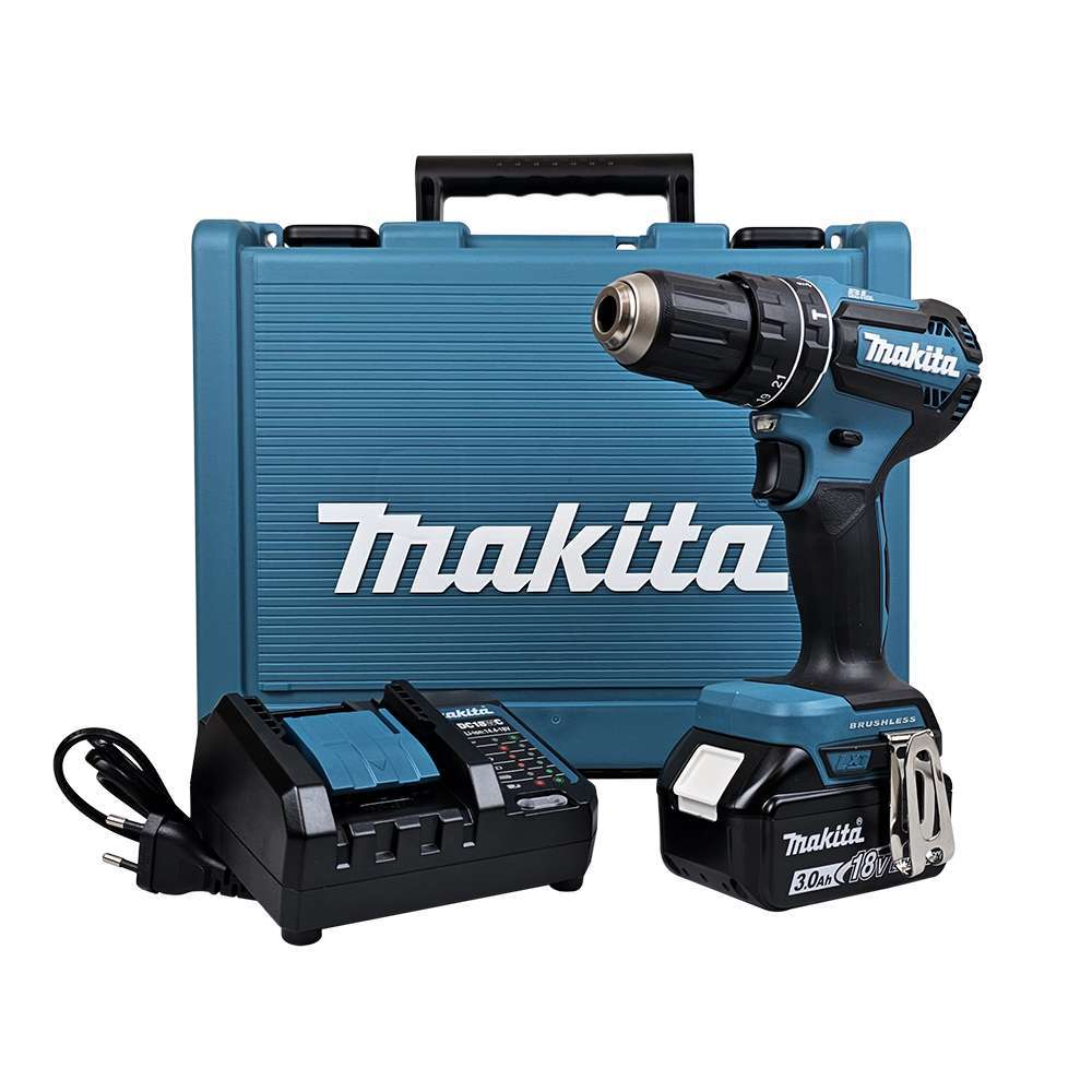 DHP485F003 สว่านกระแทกไร้สาย 1/2″ (13 มม.) H/S 50/27 N.m 2 สปีด BL,XPT (LXT Li-ion 18V)