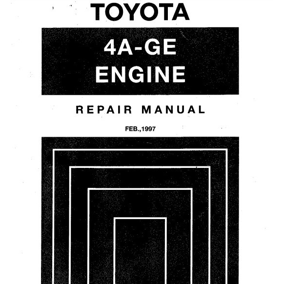 คู่มือซ่อม 4A-FE , 4AGE , 4AGE20Vฝาดำ 3รุ่น !!