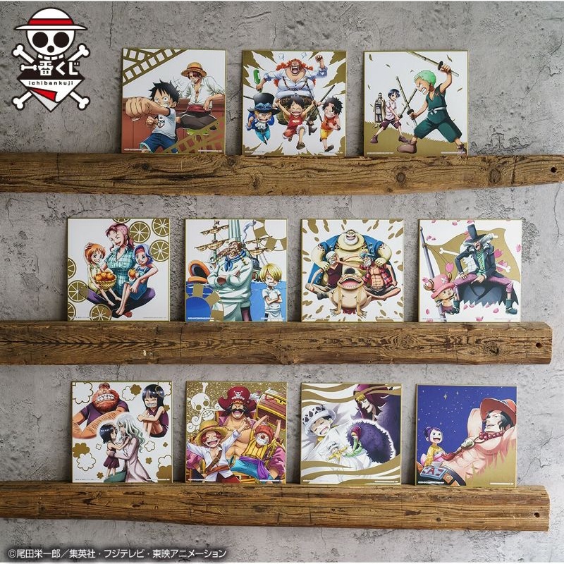 One Piece Ichiban Kuji Shikishi  Best of Omnibus H Prize[875]ของใหม่ ในซีน แถมขาตั้งไม้
