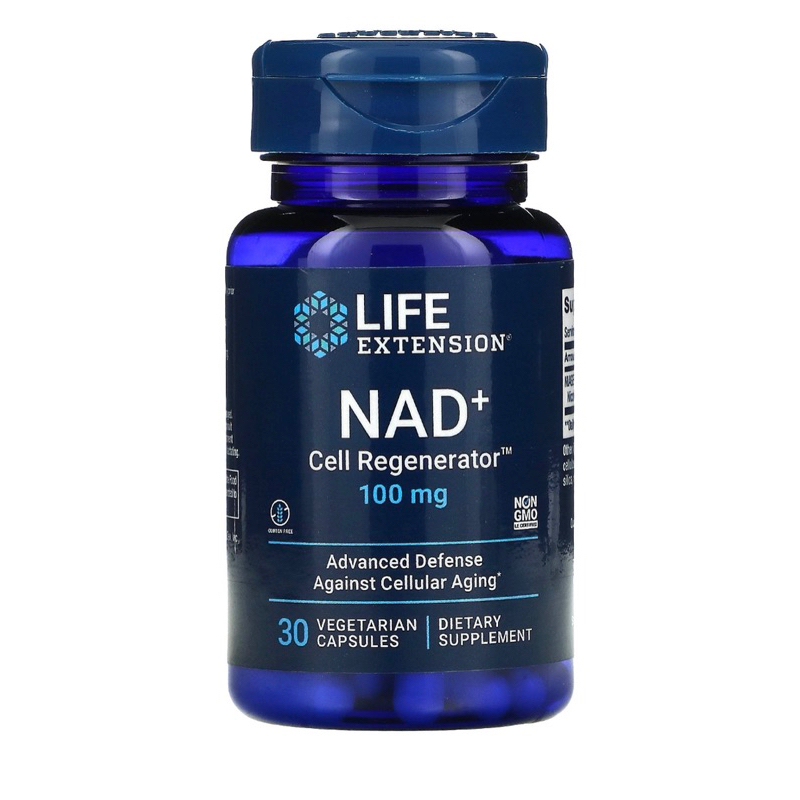 Life Extension NAD+ Cell Regenerator, NIAGEN Nicotinamide Riboside, 100 mg, 30 Vegetarian Capsules