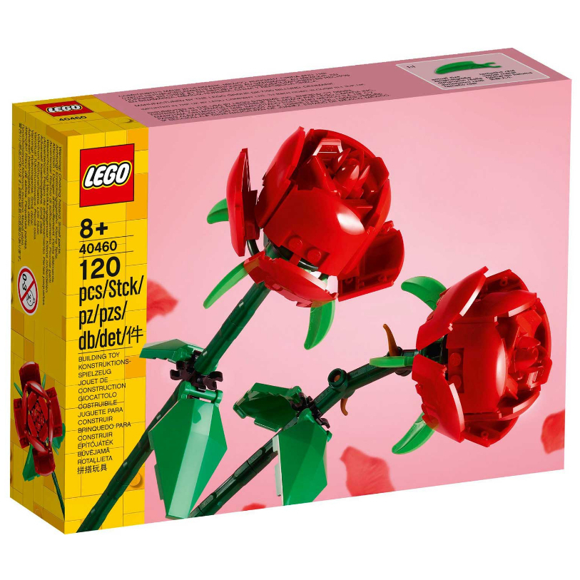 LEGO Iconic Rose 40460 **ในกล่องมีกุหลาบ 2ดอก**(กล่องสวย พร้อมส่ง ของแท้100%)