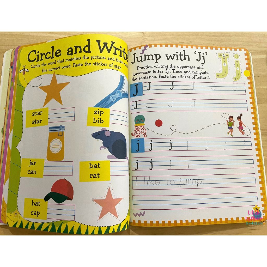 (Age4+) Writing Activity Book for kids with Stickers (Learn Everyday) หนังสือกิจกรรมเสริมพัฒนาการสำหรับเด็ก สมุดกิจกรรม ราคา ถูกที่สุด ดีลบีเคเค แกลเลอรีภาพที่ 4