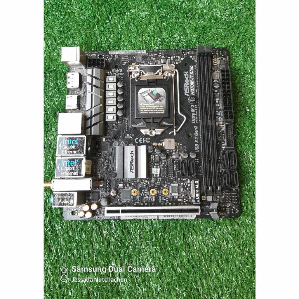 MAINBOARD (เมนบอร์ด) 1151 ASROCK H370M-ITX/AC
