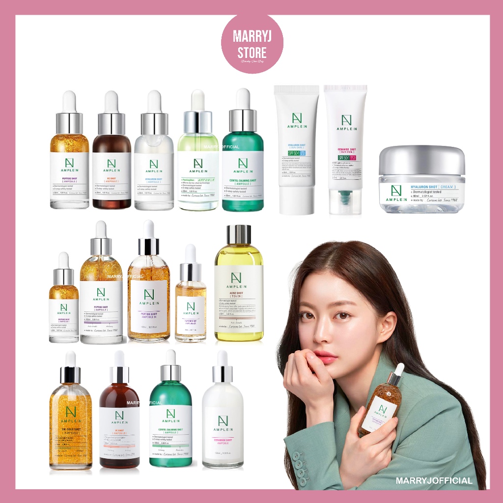 (แท้/พร้อมส่ง ) Coreana Ample:N Peptide/VC/Hyaluron/24K/Acne/Ceramide/Centel/ Ampoule