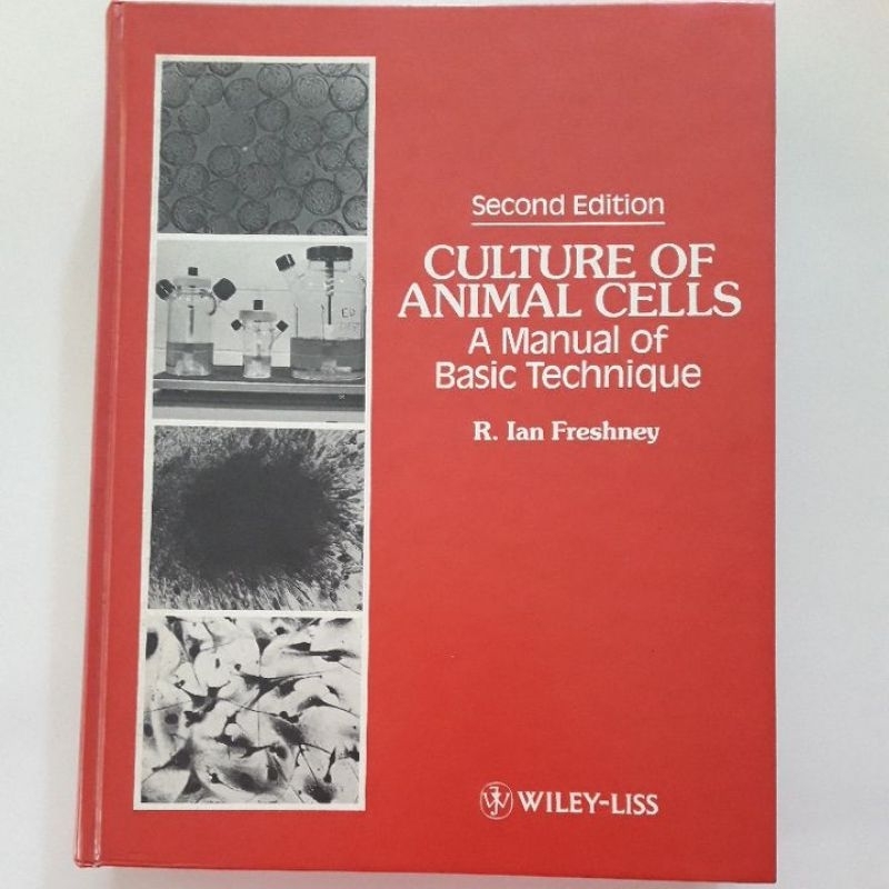 Textbook มือสอง ปกแข็ง Culture of Animal Cells  A Manual of Basic Technique, 397หน้า