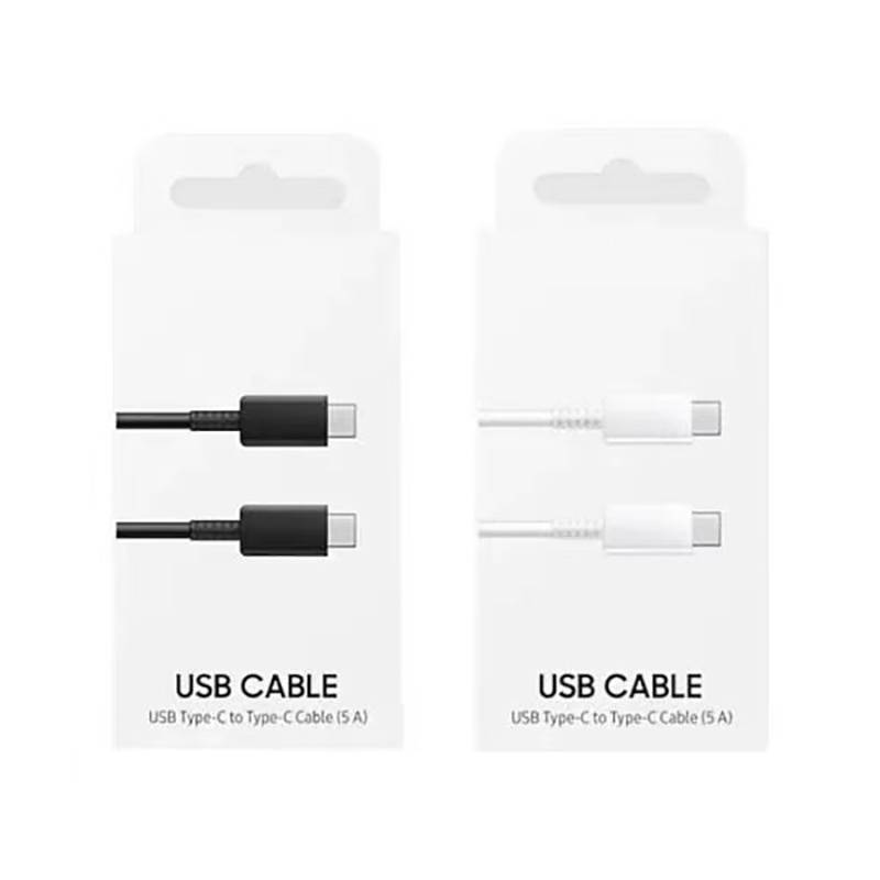 สายชาร์จ Typec to Typec 1ม. 2ม. 5A (25w-100w) เหมาะสำหรับโทรศัพท์มือถือและสมาร์ทโฟน Galaxy S series (รับประกัน 1 ปี)