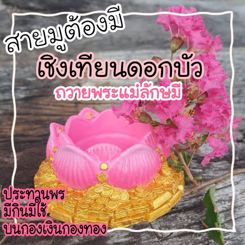 ‼️ถุกที่สุด🪷 เชิงเทียนดอกบัว ฐานดอกบัววางองค์ ถวายเทพ ตกแต่งหิ่งบูชา ถวายพระแม่ลักษมี บูชาพระแม่ลักษมี 🪷