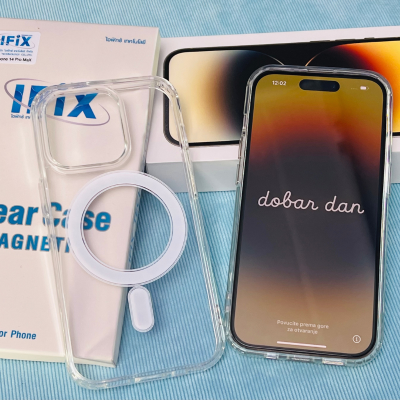 IFT เคสใส กันกระแทก(i8 ถึง16ProMax) เหลืองช้า ไม่กินฟิล์ม