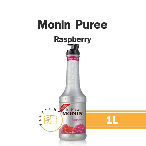 Monin Puree Raspberry โมนิน เพียวเร่ ราสพ์เบอร์รี่ ราสเบอร์รี่ โมแนง เพียวเร่ 1L พูเร่ น้ำเชื่อมรสผลไม้ผสมเนื้อผลไม้ เนื