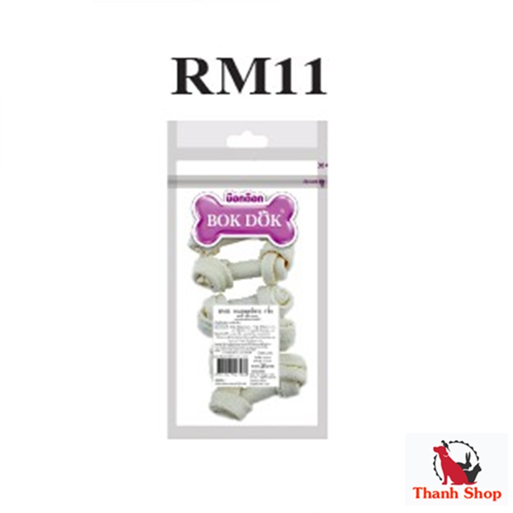 ขนมหมา กระดูกผูก BOKDOK 4 ชิ้น ขนาด 2-2.7 นิ้ว RM11