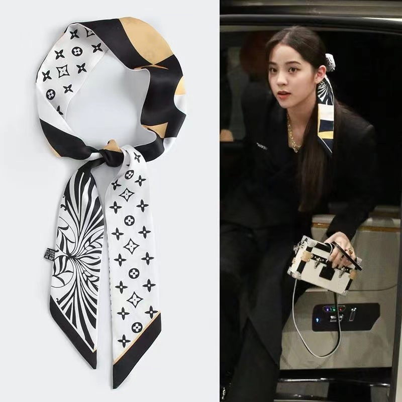 ผ้าผูกผม โบว์ผูกผม ผ้าพันคอ ผ้าผูกสายกระเป๋าสไตล์เกาหลีKorean style scarf and headscarf hair band si