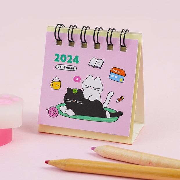 2024 Nyang Nyang Small Calendar ปฏิทินตั้งโต๊ะจิ๋ว