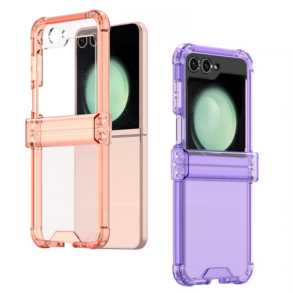 Flip5 Case Samsung Galaxy Z TPU Hinge เคส TPU (หุ้มปิดบานพับ) ไม่มีกระจก เคสหลังใส กันกระแทก ( THพร้อมส่ง ในไทย )
