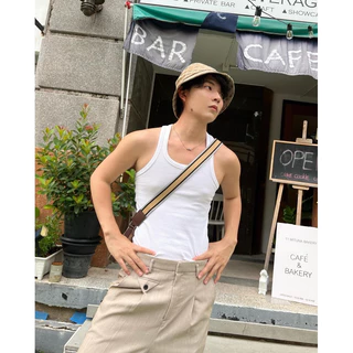 เสื้อกล้ามBasictanktopทรงคอเหลี่ยม