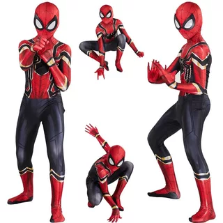 HNB Spiderman ชุดจัมพ์สูทคอสเพลย์สําหรับเด็กผู้ใหญ่เหมาะกับงานปาร์ตี้ฮาโลวีน