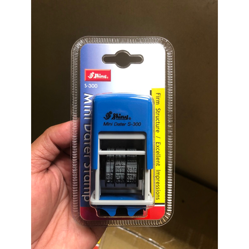 ตรายางวันที่หมึกในตัวs-300 shiny