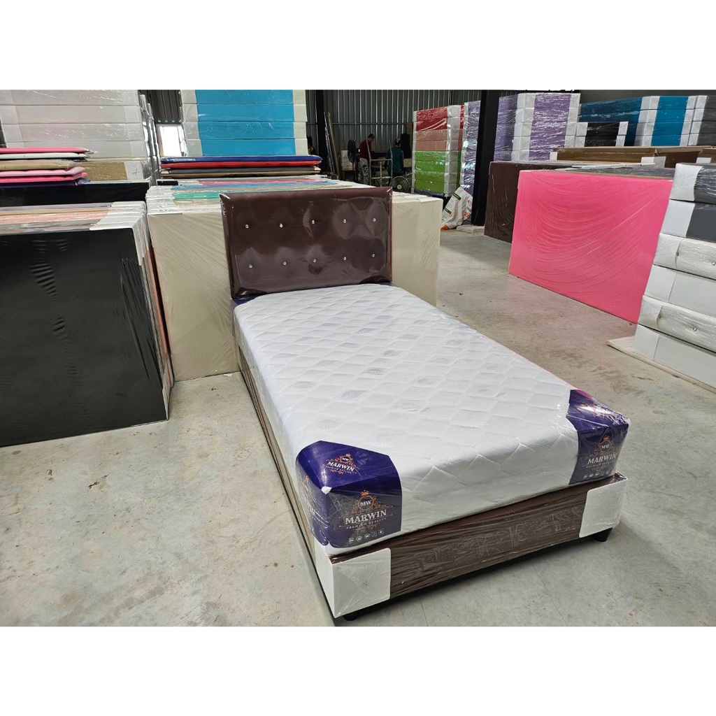 เตียง+ที่นอนขนาด3.5ฟุต(รหัสB08)