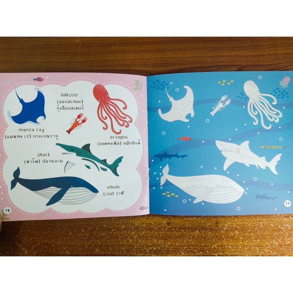 หนังสือเด็ก แบบฝึกเสริมทักษะภาษาอังกฤษ เด็กปฐมวัย : ฝึกอ่านและระบายสี My First Word Animails ราคา ถูกที่สุด ดีลบีเคเค แกลเลอรีภาพที่ 7