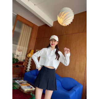 เซลล์แล้วน้า‼️กางเกงกระโปรงจีบรอบ ผ้ายีน ด้านในเป็นผ้าซับใน …