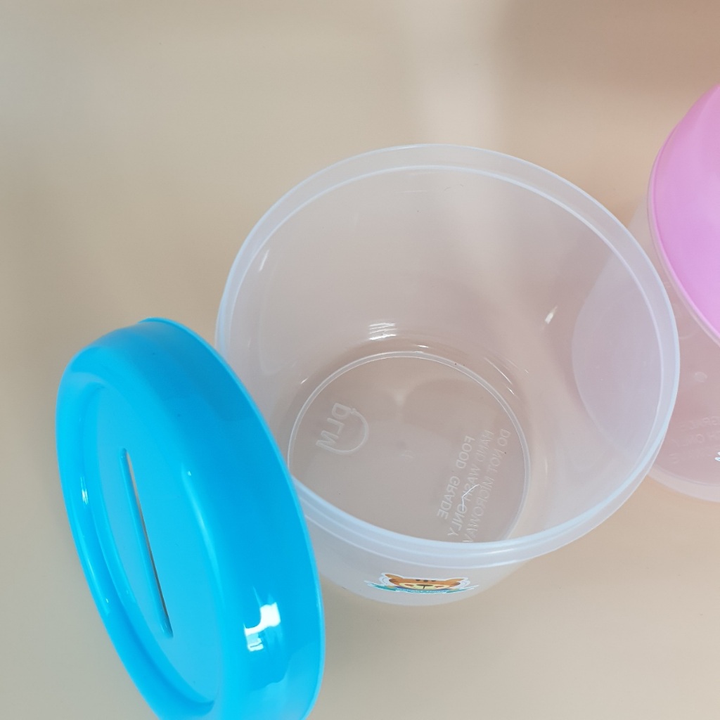 กระปุกพลาสติกใส ✨ ฝามีรูหยอด เหรียญได้ โหลพลาสติก Food Grade กระปุกออมสิน กระปุกใส เก็บของเล่น - รูปที่ 5