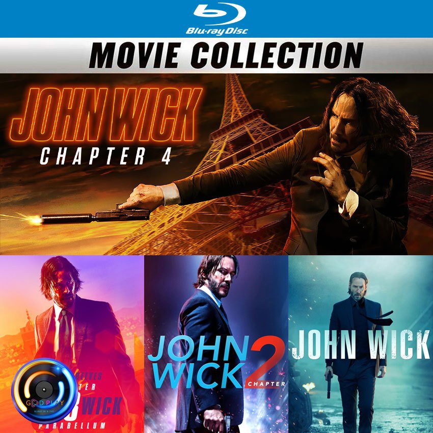 Bluray หนัง John Wick จอห์น วิค แรงกว่านรก Collection