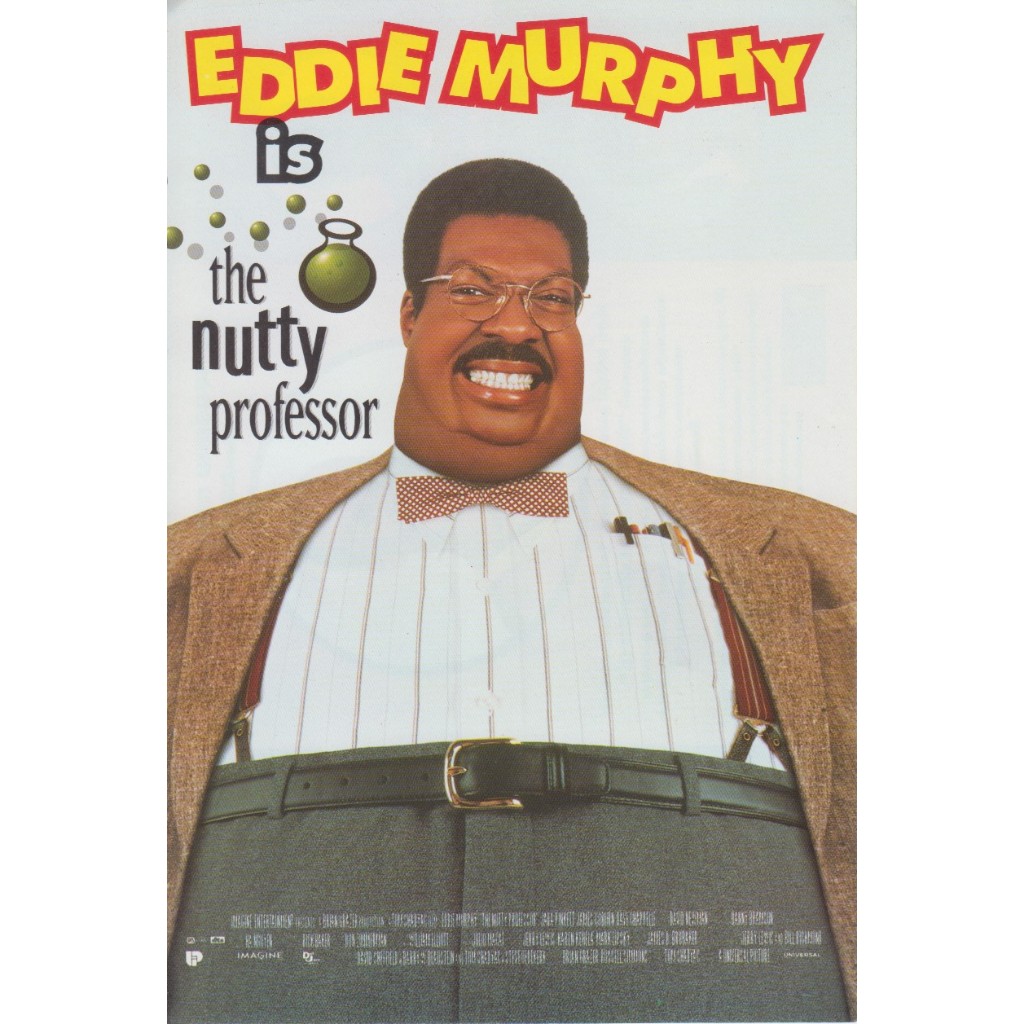 HANDBILL แฮนด์บิล ใบปิดหนัง ภาพยนตร์ ปี 1996 เรื่อง Eddie Murphy is the Nutty Professor