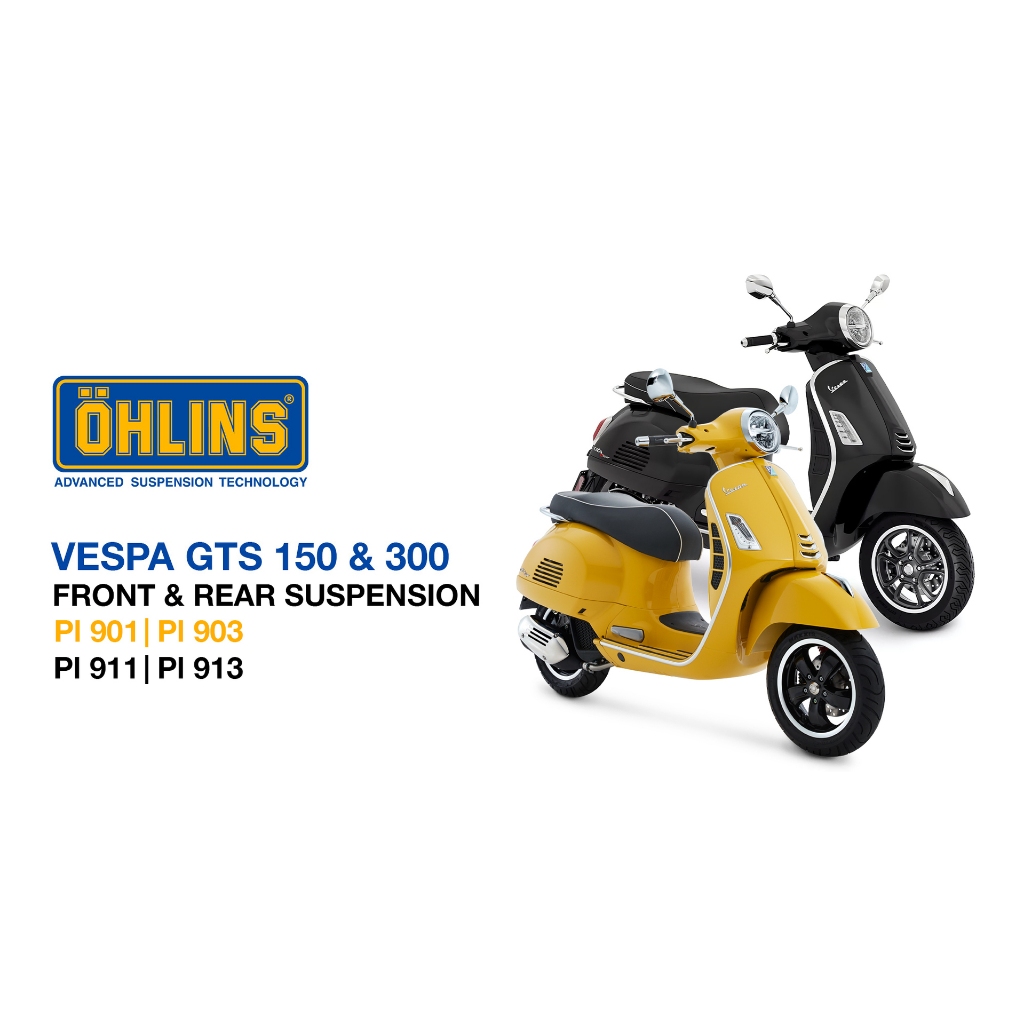 OHLINS PI901 PI903 โช้คอัพ VESPA GTS ABS 150 / GTS ABS 300 ส่งตรงจากศูนย์ ของแท้ 100%