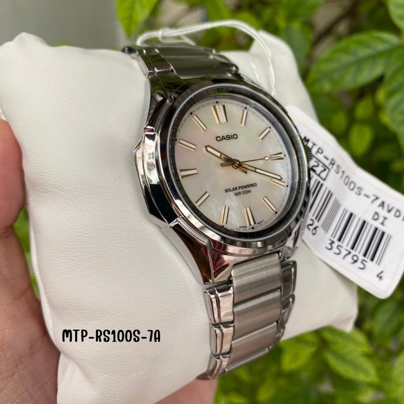 [Solar]CASIO  MTP-RS100D-1A  MTP-RS100D-2A MTP-RS100D-3A  MTP-RS100D-5A MTP-RS100S-7A  ของแท้ 100% พร้อมส่ง ประกัน 1 ปี