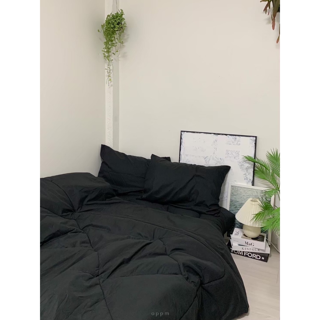 ผ้าห่ม ผ้านวม สไตล์มินิมอล เนื้อผ้าcotton 100% ใยขนเป็ด ขนาด6ฟุต สินค้าพร้อมส่ง ส่งตรงจากโรงงาน