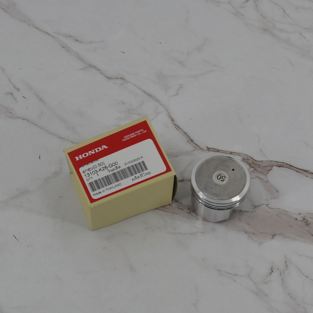 ลูกสูบแท้ allnew เวฟ125i ปี23 (S0.50 / 50.50มิล) แท้ศูนย์ฮอนด้า ราคา/1ชุด 13103-K26-G00