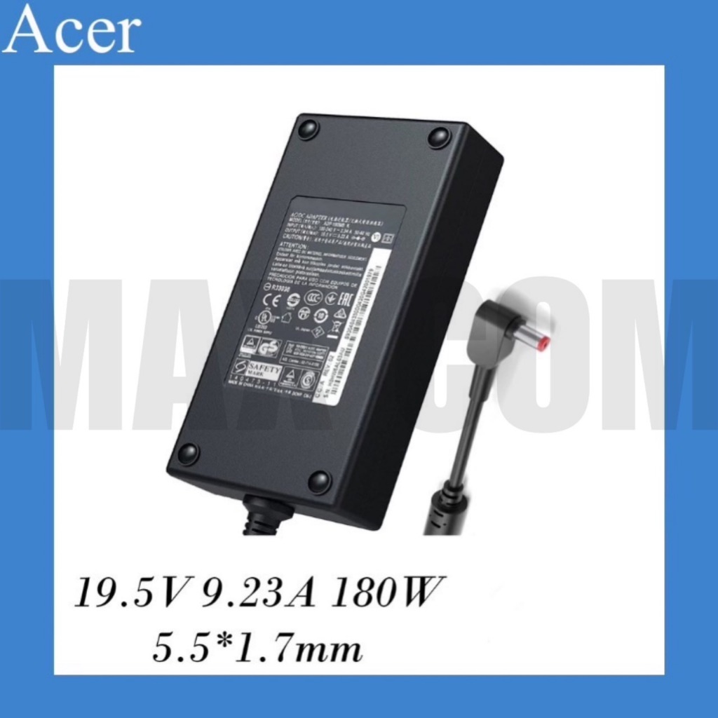 Acer Adapter  19.5V/9.23A 180W หัวขนาด 5.5*1.7mm ACER Predator เอเซอร์ อะแดปเตอร์ ประกันนาน 3 เดือน