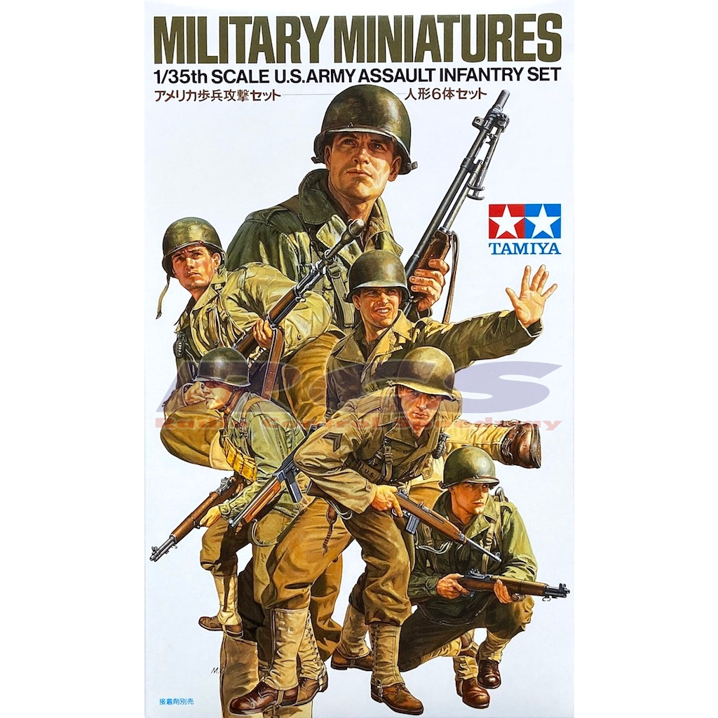💥New💥🏆 TAMIYA 35192 ชุดประกอบจำลองมาตราส่วน 1:35 U.S. ARMY ASSAULT INFANTRY SET ต้องไปสร้างและทำสีเอง