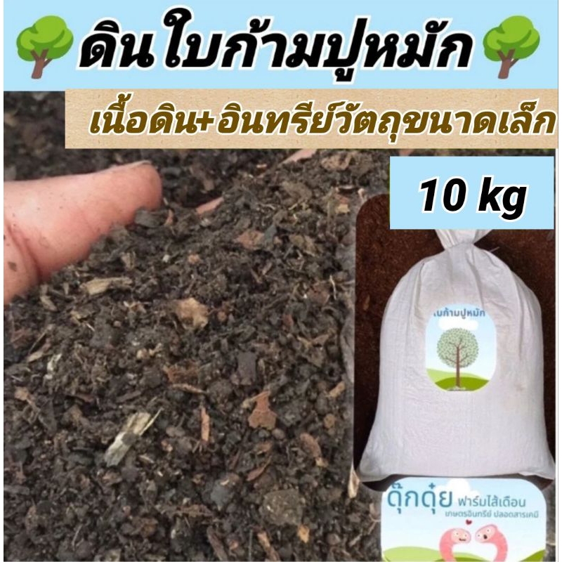 10 kg  ดินใบก้ามปูหมัก ดินปลูกต้นไม้ อุดมไปด้วยธาตุอาหาร🔆🌧🪴🌸