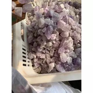 *ขายส่ง แพคละ 1 กิโลกรัม* หินคริสตัลธรราติเกรดดี สำหรับตกแต่ง และใส่น้ำหอม คละรูปทรง ขนาด 3-5 cm